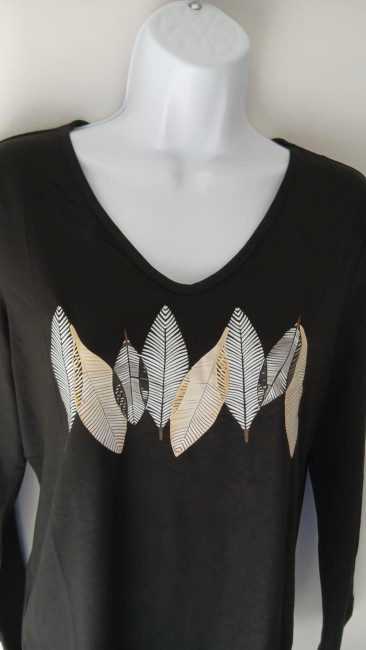 Tee-Shirt imprimé feuilles