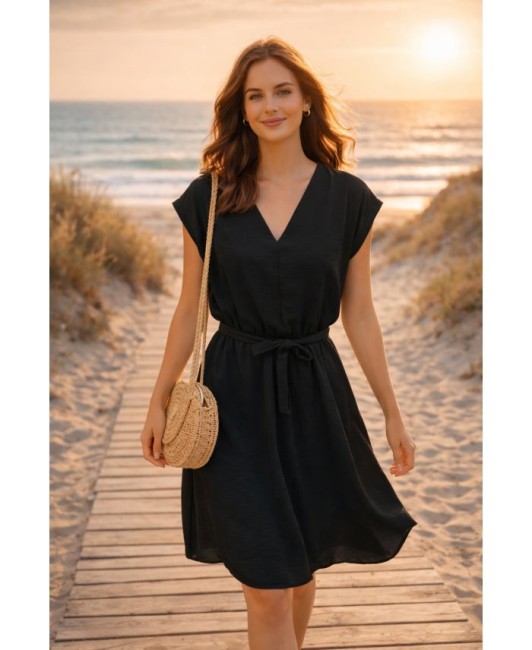 Robe courte col V