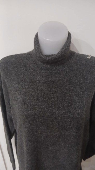 Pull col roulé maille stretch