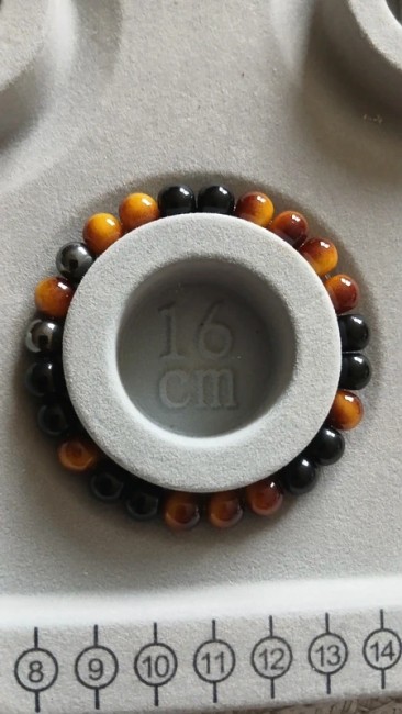 Bracelet Oeil de Tigre, Hématite et Obsidienne noir