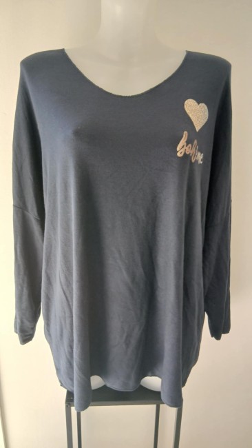 Pull léger coeur Bohème
