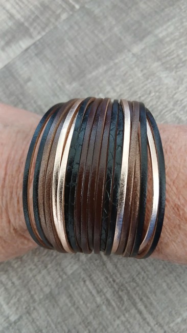Bracelet en cuir Style Bohème Vintage