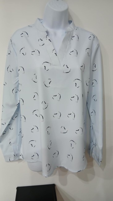 Chemise imprimée coeur