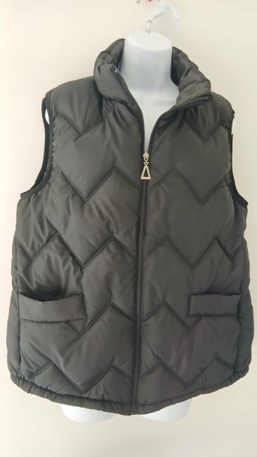 Veste matelassé sans manche noir