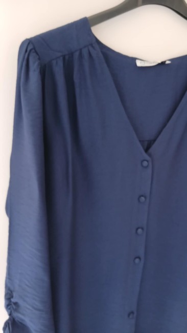 Blouse marine col V