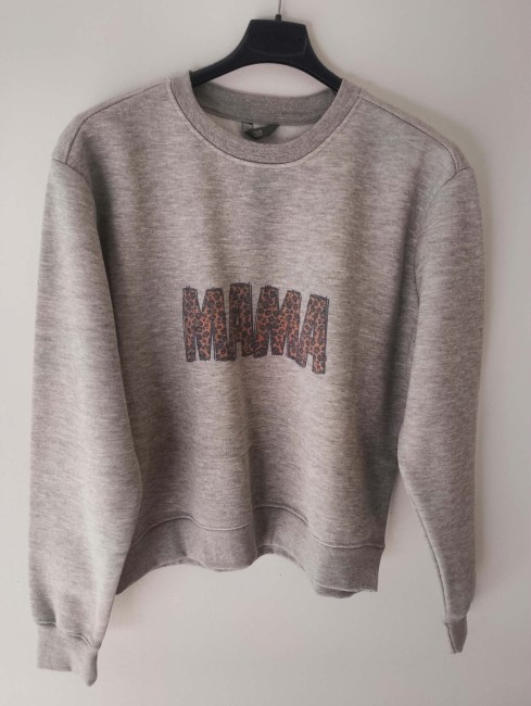 Sweatshirt gris chiné - Fashion Véro Sweatshirt gris chiné - Femme