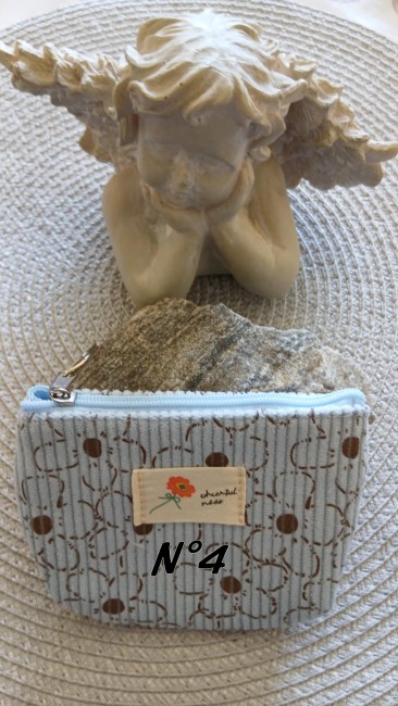 Porte monnaie à fermeture éclair portable