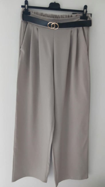 Pantalon  à pinces  avec ceinture