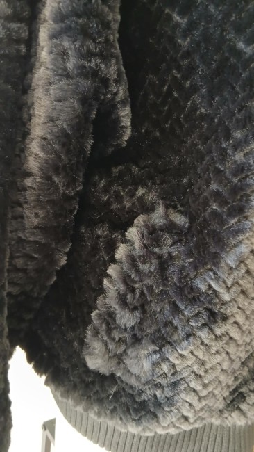 Blouson moumoute noir