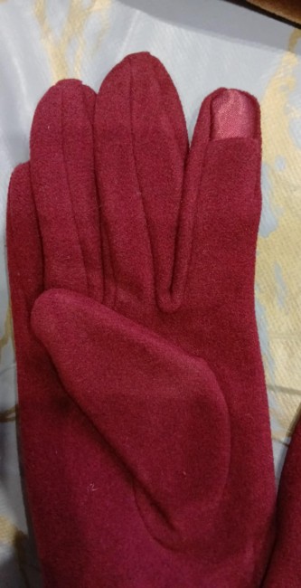 Gants velours Tactile femme 