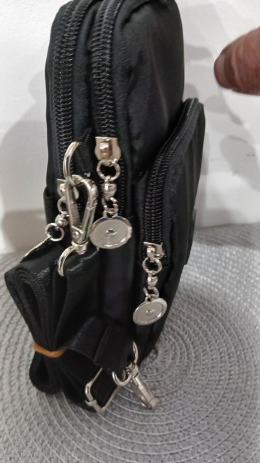 Pochette téléphone noir  