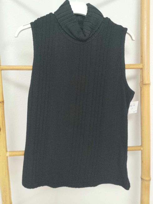 Pull débardeur col roulé