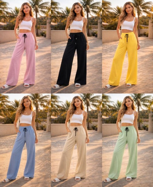 Pantalon large 2 poches 