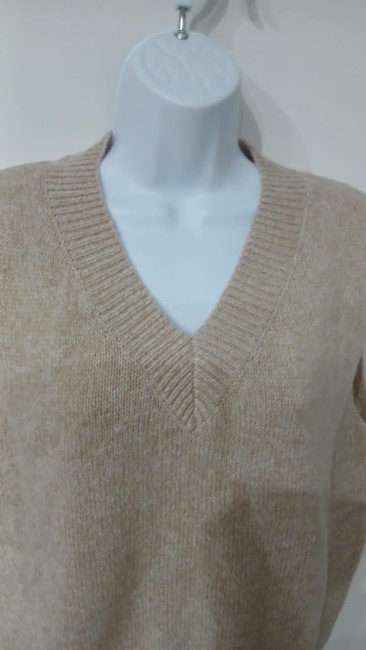 Pull décontracté sans manche beige