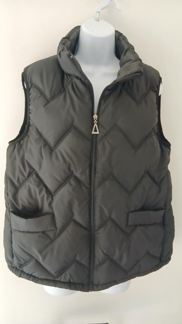 Veste matelassé sans manche noir