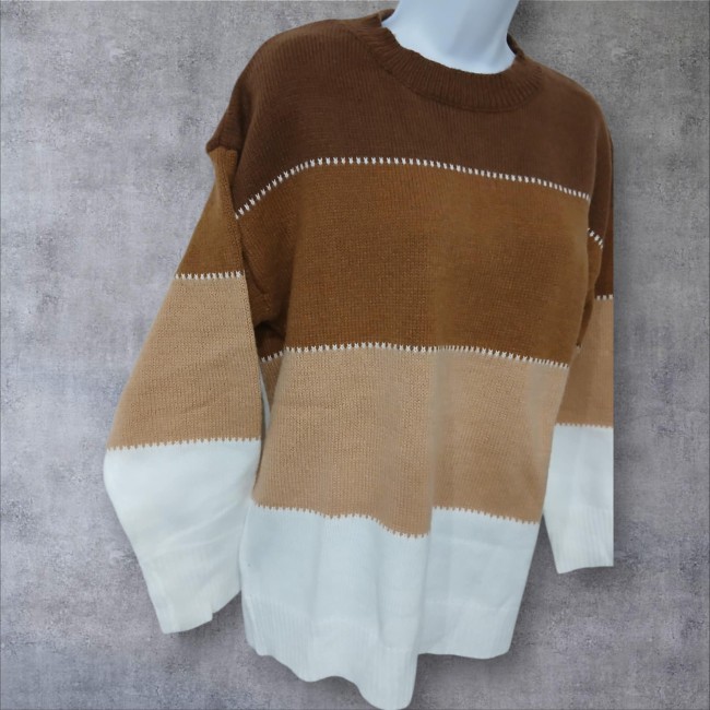 Pull dégradé et décontracté