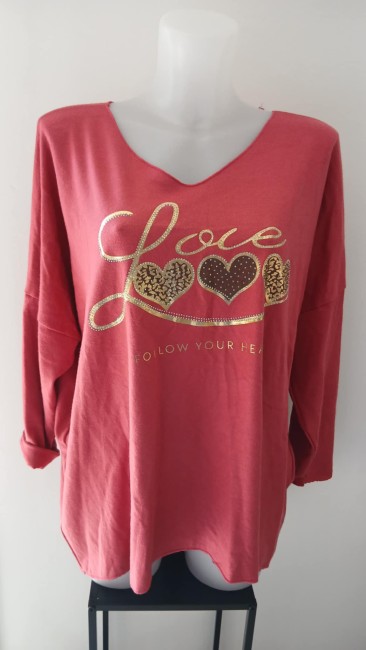 Pull léger coeur Love