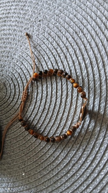 Bracelet Bohème Coeur Oeil de tigre