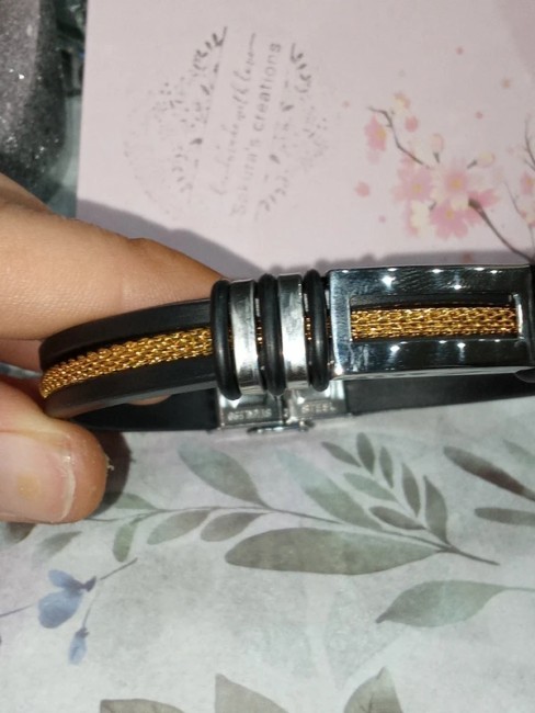 Bracelet gourmette et or