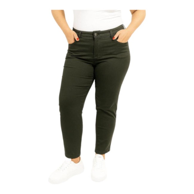 Pantalon GT taille bouton zip STRAIGHT - Uni