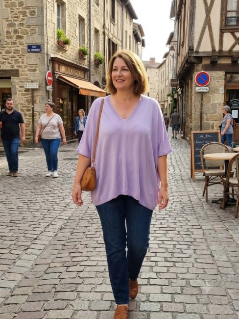 Débardeur en maille avec col en V