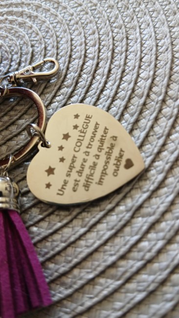 Porte clé coeur 