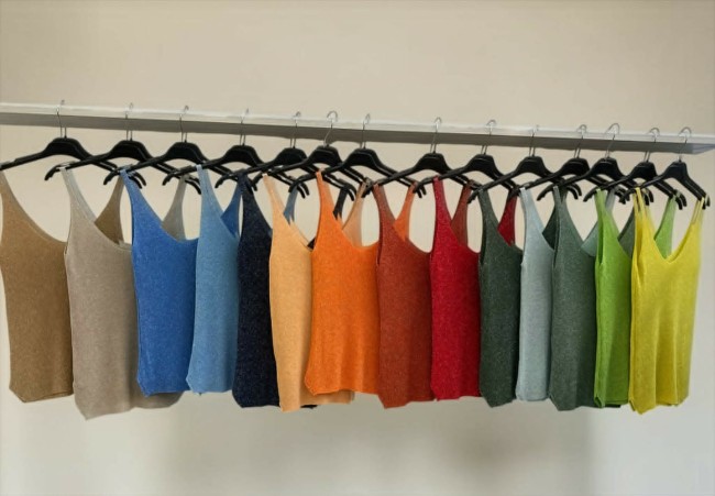 Débardeur uni lurex