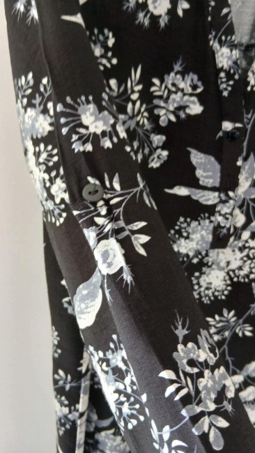 Blouse imprimé fleurs automnale