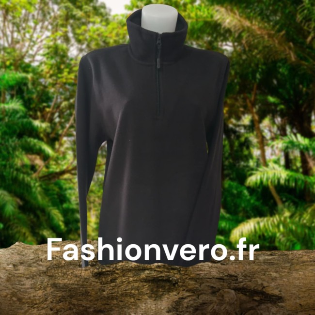 Pull polaire zippée