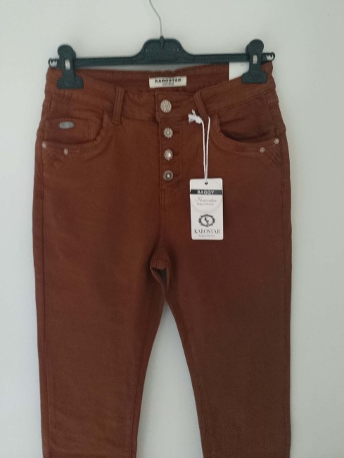 Jeans Rouille Boutons Karostar