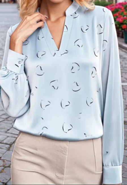 Chemise imprimée coeur