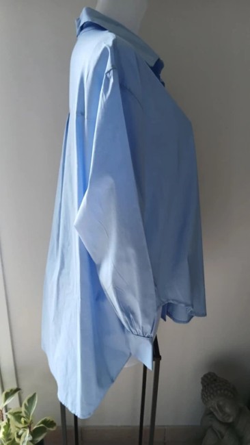 Chemise unie manches 3/4