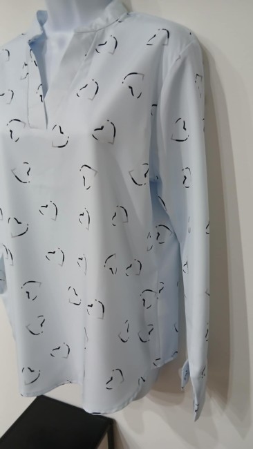 Chemise imprimée coeur