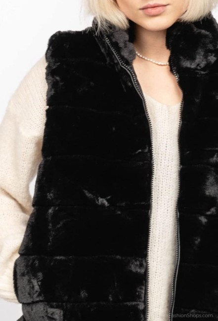 Gilet en fourrure sans manche