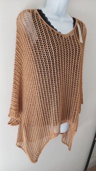 Pull en maille manches chauve-souris