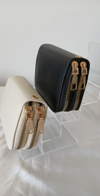 Porte monnaie double zips