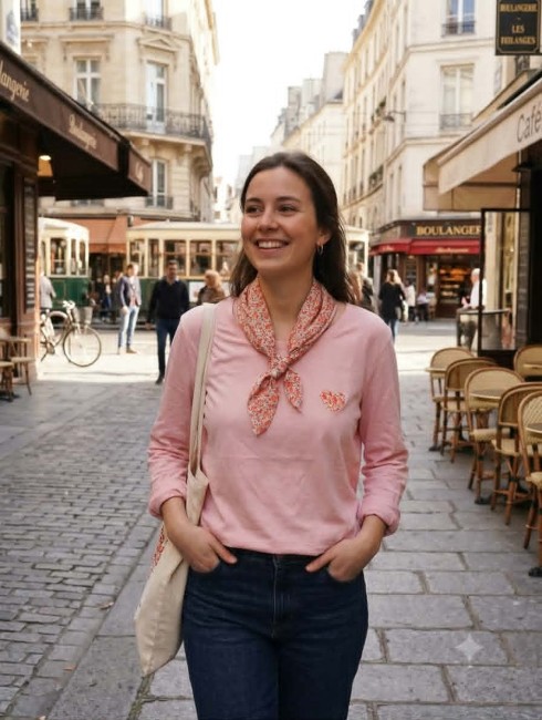 Tee-shirt manches longues style casual