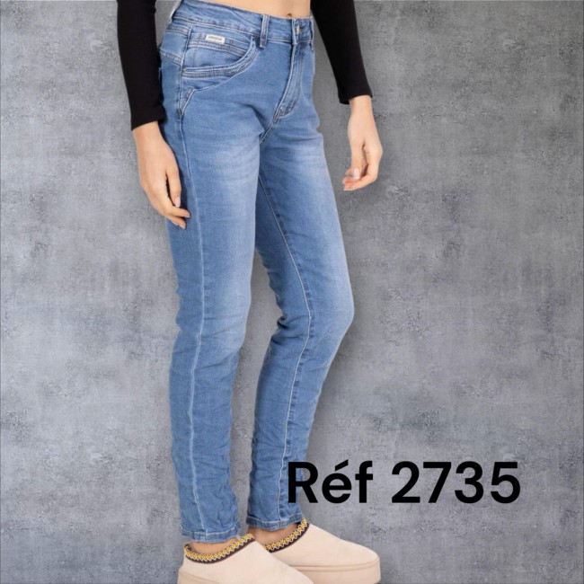 Jeans bleu clair  Karostar fermeture