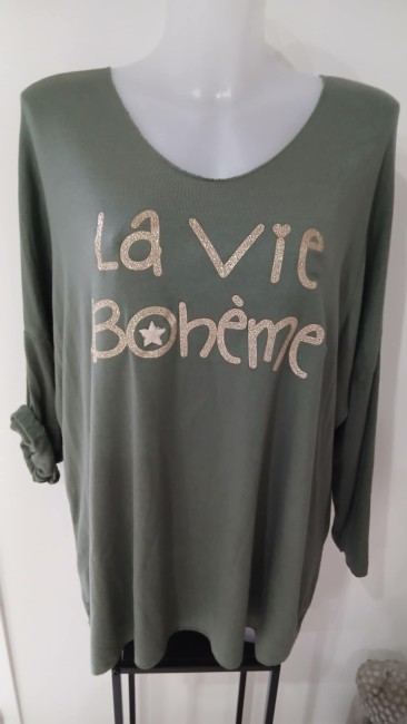 Pull léger « La vie bohème »
