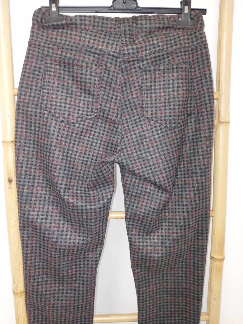 Pantalon carreaux foncé