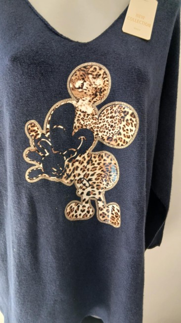 Pull maille stretch mickey