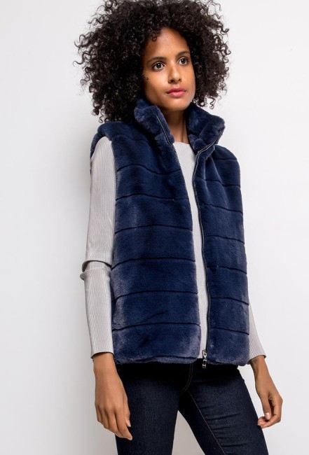 Gilet en fourrure sans manche