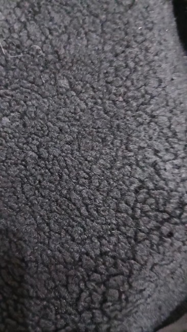 Veste laine capuche noir