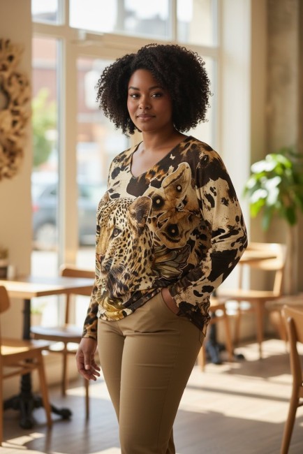 Pull fantaisie doublée polaire