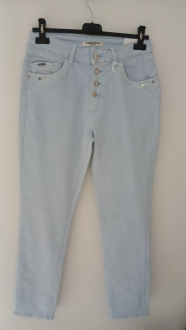 Jeans Bleu céleste Boutons Karostar