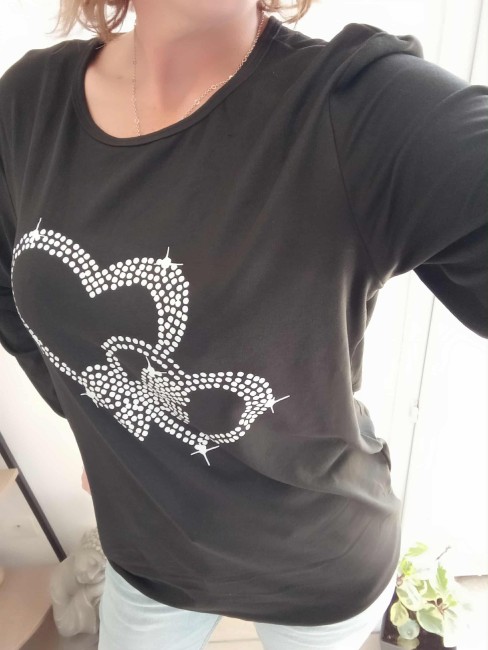 Tee-Shirt impression coeur