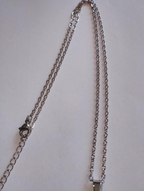 Collier pendentif coeur en d'Agate