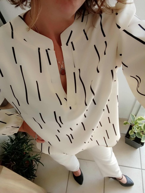 Chemisier encolure V