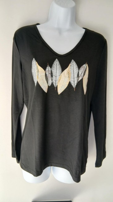 Tee-Shirt imprimé feuilles