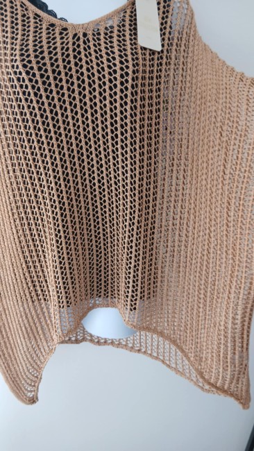 Pull en maille manches chauve-souris